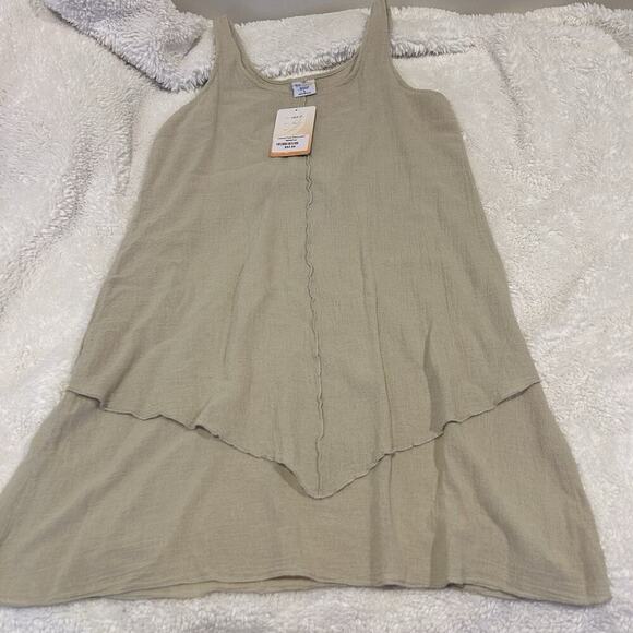 Sea Breeze Other - Sea Breeze of CA Womens Swim Coverup Large Tan/Beige‎ Cotton Beach USA